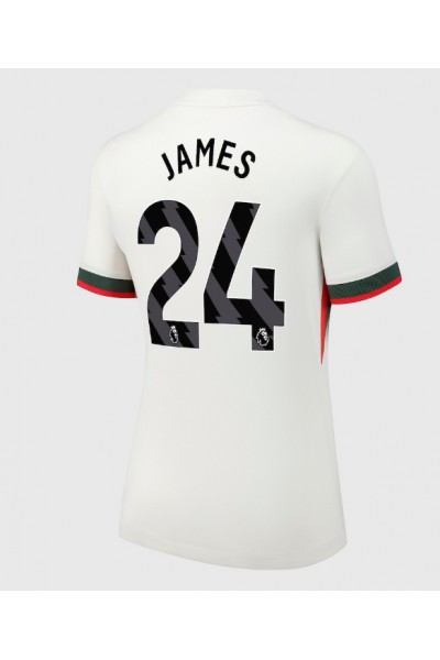 Chelsea Reece James #24 Jalkapallovaatteet Naisten Vieraspaita 2025-26 Lyhythihainen Chelsea Reece James #24 Jalkapallovaatteet Naisten Vieraspaita 2025-26 Lyhythihainen